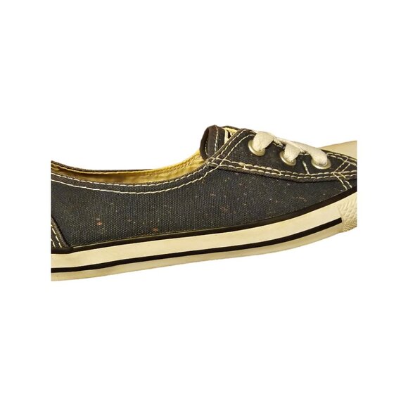 Womens Navy Blue Chuck Taylor Ballet Lace Low Shoes by Converse - Picture 8 of 8